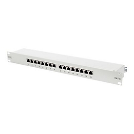 "DIGITUS Professional DN-91616S-B - Patch Panel - 1U - 19"""