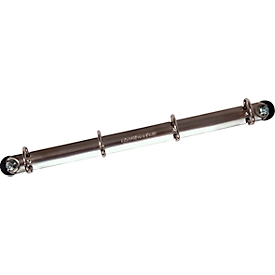  Eichner Ringrail, voor transparante hoezen, magnetisch, B 310 x D 30 x H 50 mm, tot 1 kg, zilver