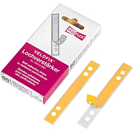 Œillets VELOFLEX, PVC, autocollant, 50 p., transparent