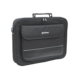 "Manhattan Empire Laptop Bag 17.3"", Clamshell design, Accessories Pocket, Shoulder Strap (removable), Black, Three Year Warranty - Notebook-Tasche"