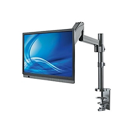 "Manhattan TV & Monitor Mount, Desk, Full Motion (Gas Spring), 1 screen, Screen Sizes: 10-27"", Black, Clamp or Grommet Assembly,VESA 75x75 to 100x100mm, Max 8kg, Lifetime Warranty - Befestigungskit - für LCD-Display"