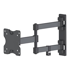 "Manhattan TV & Monitor Mount, Wall, Full Motion, 1 screen, Screen Sizes: 13-27"", Black, VESA 75x75 to 100x100mm, 20kg, Tilt & Swivel with 3 Pivots, Lifetime Warranty - Klammer - für LCD TV - Schwarz"