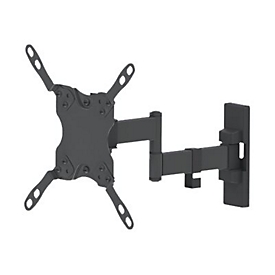 "Manhattan TV & Monitor Mount, Wall, Full Motion, 1 screen, Screen Sizes: 13-42"", Black, VESA 75x75 to 200x200, Max 20kg, Tilt & Swivel with 3 Pivots, Lifetime Warranty - Klammer - für LCD TV - Schwarz"