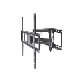 "Manhattan TV & Monitor Mount, Wall, Full Motion, 1 screen, Screen Sizes: 37-65"", Black, VESA 100x100 to 600x400mm, Max 40kg, LFD, Tilt & Swivel with 3 Pivots, Lifetime Warranty - Klammer - für LCD-TV / gekrümmter LCD-TV - Schwarz"