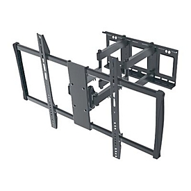 "Manhattan TV & Monitor Mount, Wall, Full Motion, 1 screen, Screen Sizes: 60-100"", Black, VESA 200x200 to 900x600mm, Max 80kg, LFD, Tilt & Swivel with 3 Pivots, Lifetime Warranty - Klammer - für LCD TV - Schwarz"