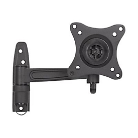 "Manhattan TV & Monitor Mount, Wall, Tilt and Swivel, 1 screen, Screen Sizes: 13-27"", Black, VESA 75x75 to 100x100mm, Max 15kg, Swivel with 2 pivots, Lifetime Warranty - Klammer - für LCD TV"