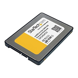 "StarTech.com Boîtier convertisseur SSD SATA vers Mini SATA 2,5"" - Adaptateur SSD SATA vers mSATA 2,5 po - boitier externe - SATA"