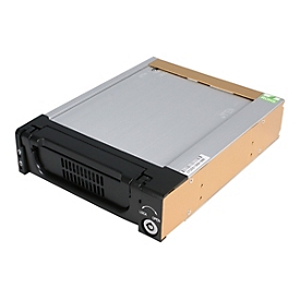 "StarTech.com Rack amovible robuste en aluminium 5,25"" avec ventilateur pour disque dur SATA 3,5"" - Tiroir HDD 3,5 pouces - Rack de stockage mobile"