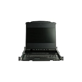 "StarTech.com Rack KVM Konsole HD 1080p - US Tastatur(QWERTY), Ein Port DVI/VGA KVM mit 17"" LCD Monitor - 1HE LCD KVM Konsolenschublade mit Kabeln - USB Unterstützung - 44.230 MTBF (RKCOND17HD) - KVM-Konsole - Full HD (1080p) - 43.9 cm (17.3"")"