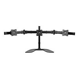 "StarTech.com Support de bureau articulé pour trois écrans à fixation VESA jusqu'à 27"" - Support moniteur en acier robuste et aluminium - pied - bras réglable - pour 3 moniteurs - noir"