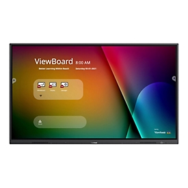 "ViewSonic ViewBoard IFP7532 IFP32 Series - 75"" Classe (74.6"" visualisable) écran LCD rétro-éclairé par LED - 4K - pour signalétique numérique / communication interactive"
