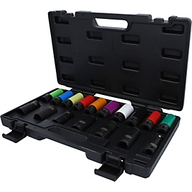 1/2" MASTER Special High-Torque Socket Set for Wheel Bolts, 17-piece