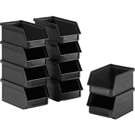 10 front-opening boxes 14/7-5, recycled plastic