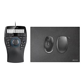 3Dconnexion SpaceMouse Enterprise Kit 2 - 3D-Maus - ergonomisch - rechts- und linkshändig - 31 Tasten - kabelgebunden