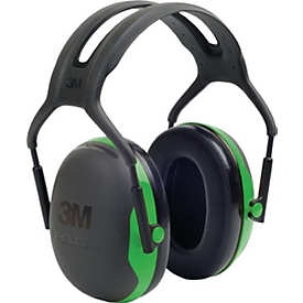 3M Gehoorbescherming X1A, SNR 27 dB, EN 352-1, hoofdband elektrisch geïsoleerd, ontwerp met smalle capsule, zwart/groen