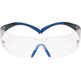 3M Schutzbrille SecureFit SF400, EN 166-1FT, Scotchgard Anti-Fog, gepolsterte Bügel, weicher Nasensteg, 19 g