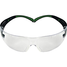 3M Schutzbrille SecureFit SF400, EN 166, EN 170, Bügel schwarz, Schläfendruckverteilungstechnologie