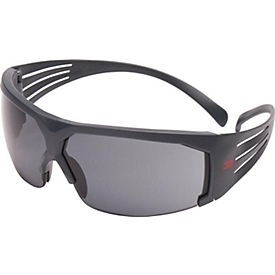 3M Schutzbrille SecureFit SF600, EN 166, graue Bügel und Scheibe, Anti-Fog Beschichtung
