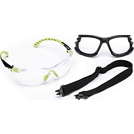3M Schutzbrille Solus™ 1000-Set, EN 166/170/172, Anti-Fog, Bügel grün, UV-Schutz