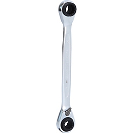 4 in 1 GEARplus® Doppel-Ratschenringschlüssel, umschaltbar, 8x9x10x11mm