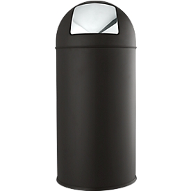40 litresPoubelle à couvercle basculant, 40 litres, Ø 360 x H 770 mm, noir