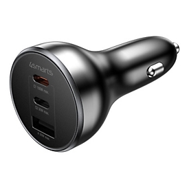 4smarts VoltRoad Ultimate - Auto-Netzteil - 160 Watt - 18 A - PE, QC 2.0, QC 3.0, AFC, Power Delivery 3.0 + PPS, PD 2.0/PPS, HiSilicon Fast Charging, SCP - 3 Ausgabeanschlussstellen (USB, 2 x USB-C)