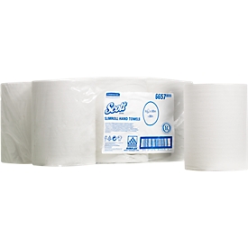 6 rollen handdoekpapier SCOTT® Slimroll, wit