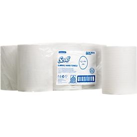 6 rollos de toallas de papel SCOTT® Slimroll, blanco