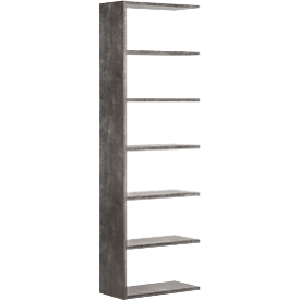 Aanbouwelement Pombal, voor open kast Pombal, breedte 710 mm, betonkleuren