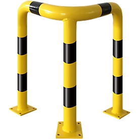 Aanrijdbeveiliging hoek-beschermbeugel, 1200 mm hoog, voor binnen