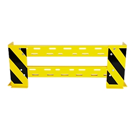 Aanrijdbeveiling-railing met hoekbeschermers, variabel 1000-1150