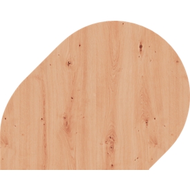 Aanschuiftafel Breno, voor bureaus Breno, 800 x 1000 mm, eiken/grafiet