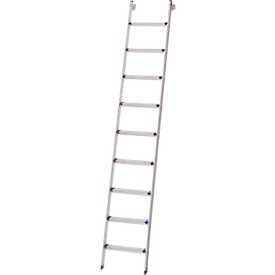 Aanzetladder met treden Lila-serie, 9 treden