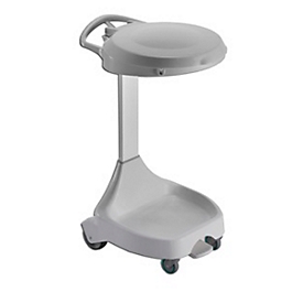 Abfallsammler 120 L HACCP, hellgrau