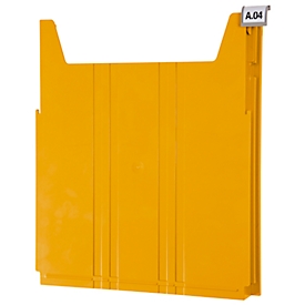 Ablagefach Eichner Big, für Wandsortierer, Füllhöhe 34 mm, B 262 x T 42 x H 302 mm, gelb