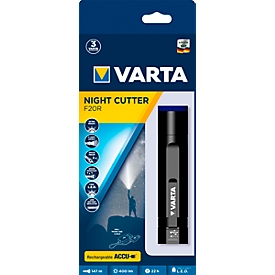 Accu-zaklamp VARTA Nightcutter F20R, 4 lichtstanden, 400 lm, 150 m bereik, ø 34 x h 160 mm