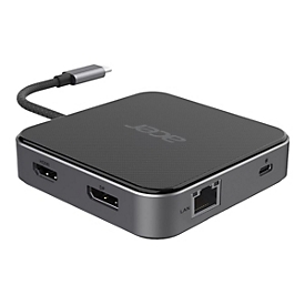 Acer 7-In-1 - Dockingstation - USB-C - HDMI, DP - 10Mb LAN