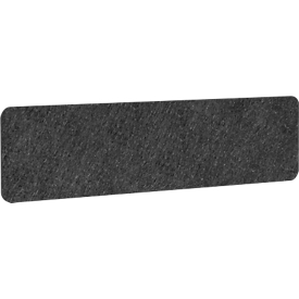 Acoustic desk partition AKUSTIX Vario Eco, sound absorption class B, thickness 12 mm, without clamps, W 1600 x H 400 mm, PET felt, anthracite