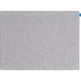 Acoustic Pinboard Board Up, Absorption class C, thickness 24 mm, Textile & recycled PET, grey, W 750 x H 500 mm,