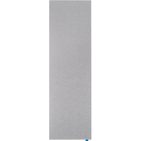 Acoustic Pinboard Wall Up, Absorption class B, thickness 20 mm, Textile & recycled PET, grey, W 2000 x H 595 mm