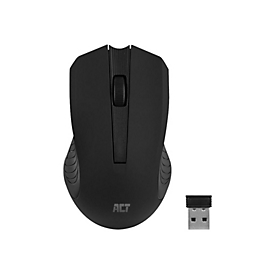 ACT AC5105 - Maus - rechts- und linkshändig - optisch - 3 Tasten - kabellos - 2.4 GHz - kabelloser Empfänger (USB)