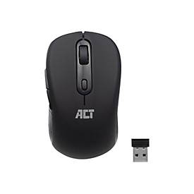 ACT AC5125 - Maus - rechts- und linkshändig - optisch - 4 Tasten - kabellos - 2.4 GHz - kabelloser Empfänger (USB)