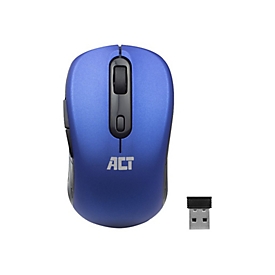 ACT AC5140 - Maus - rechts- und linkshändig - optisch - 4 Tasten - kabellos - 2.4 GHz - kabelloser Empfänger (USB)