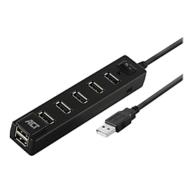 ACT Hub - mit An-/Aus-Schalter - 7 x USB 2.0