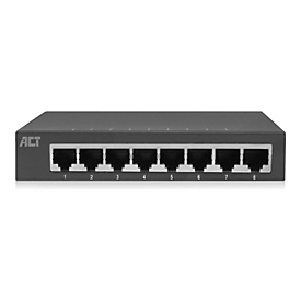 ACT Switch - 8 x 10/100/1000 - Desktop, wandmontierbar