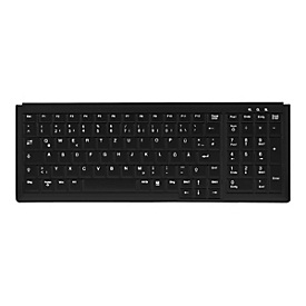 Active Key IndustrialKey AK-7000 - Tastatur - kompakte Abmessungen, Notebook-Stil, mit Nummernblock - PS/2 - QWERTY - GB