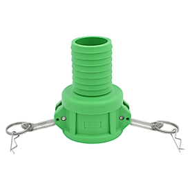 Adaptador 2 pulgadas camlock (acoplamiento de tuerca), PP
