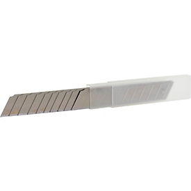 Afbreekmesjes 0,5 x 18 x 100 mm, dispenser met 10 stuks