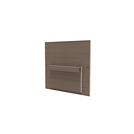 Afscherming voor balie C, B 670 × D 30 × H 620 mm, schuifbaar, voor meer privacy, , lichte eik