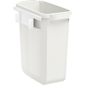 Afvalbak voor Treston QuatreX, inhoud 60 liter, B 280 x D 530 x H 585 mm, polypropeen, lichtgrijs RAL 7035